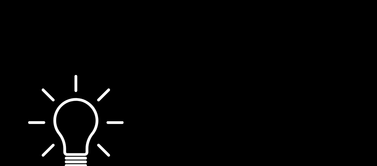 白い電球が光っている白黒の画像